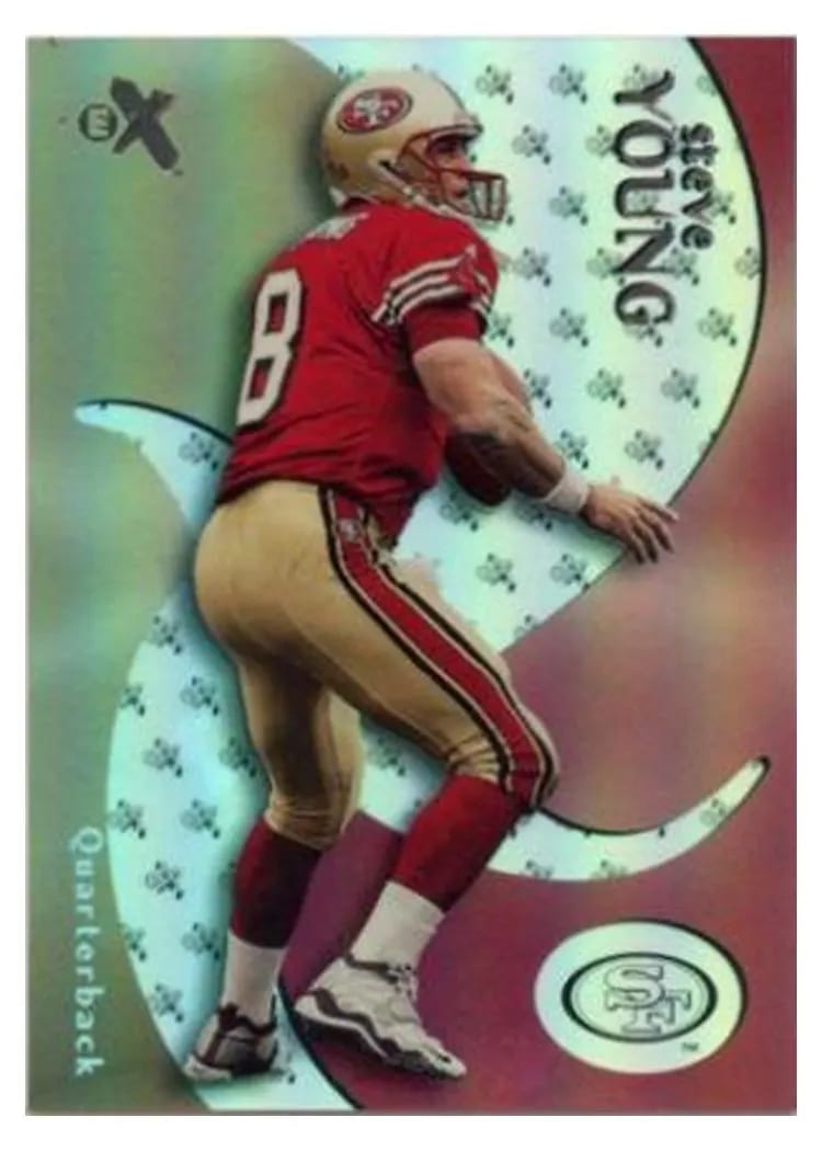 2000 Fleer E X Steve Young #40 card