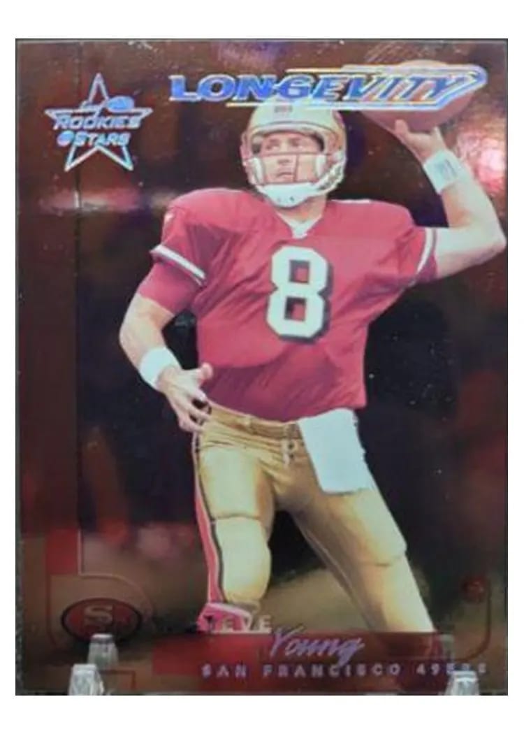 2000 Leaf Rookies & Stars Steve Young #74 card