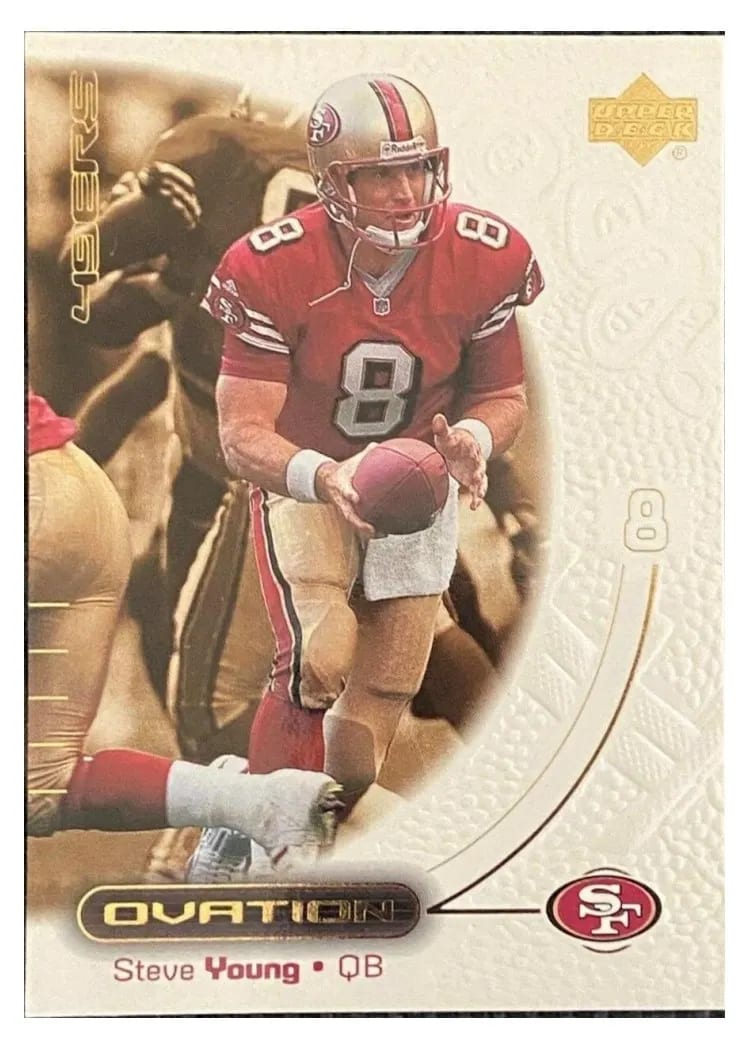 2000 Upper Deck Ovation Steve Young #52 card