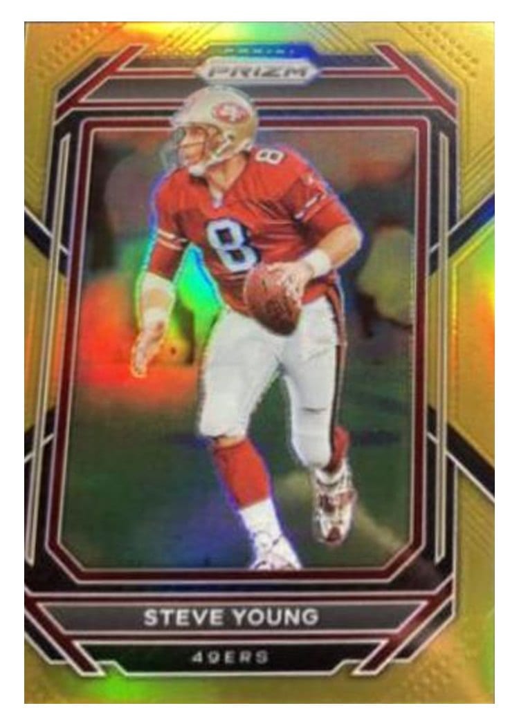 2022 Panini Prizm Base Set Steve Young Gold #271 card