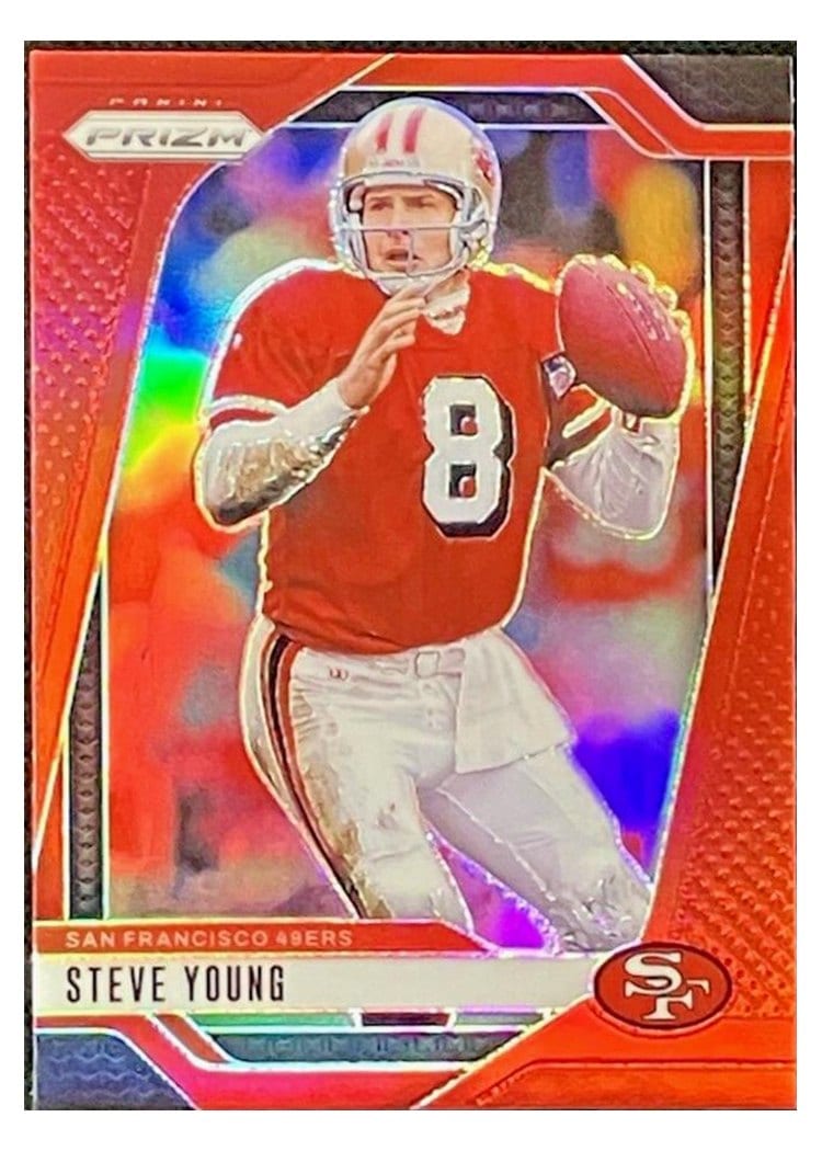 2024 Panini Prizm Base Set Steve Young Red #256 card