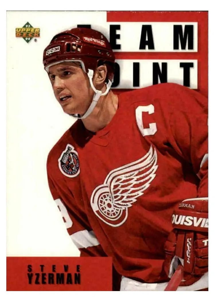 1993 Upper Deck Steve Yzerman #290 card