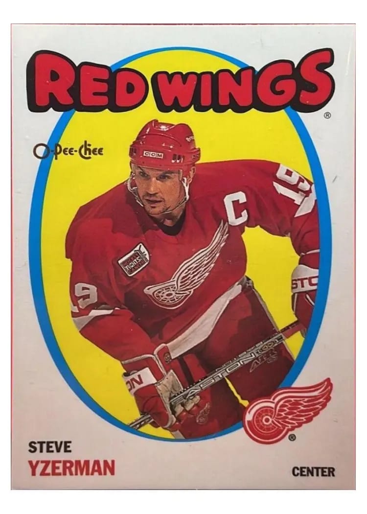 2001 O Pee Chee Steve Yzerman #2 card
