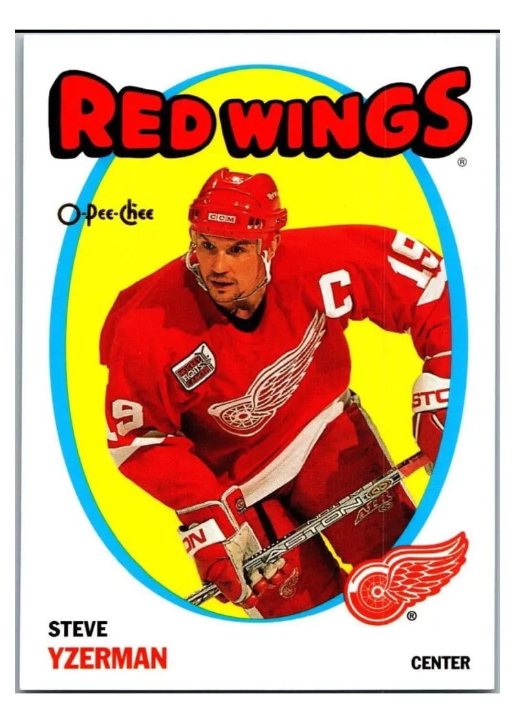 2001 O Pee Chee Steve Yzerman Heritage #2 card