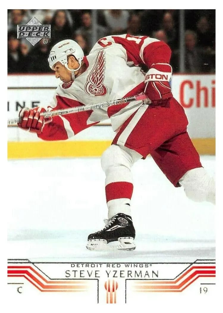 2001 Upper Deck Steve Yzerman #61 card