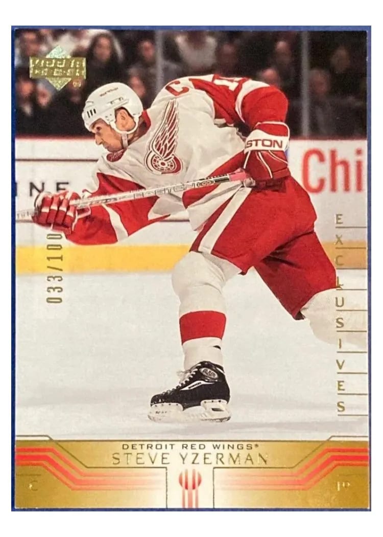 2001 Upper Deck Steve Yzerman #61 card