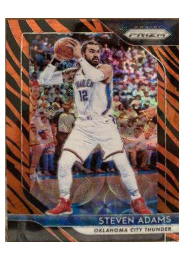 2018-19 Panini Prizm Base Set Steven Adams Tiger Stripe Choice Prizm #69 card