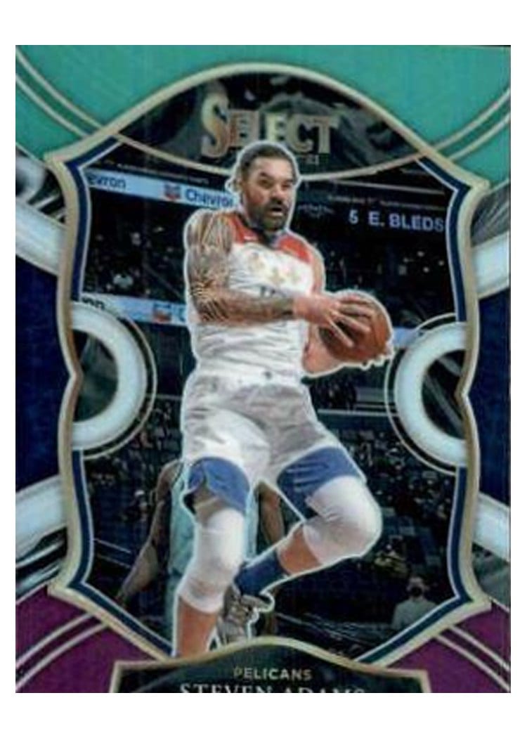2020-21 Panini Select Base Set Steven Adams Green White Purple #19 card