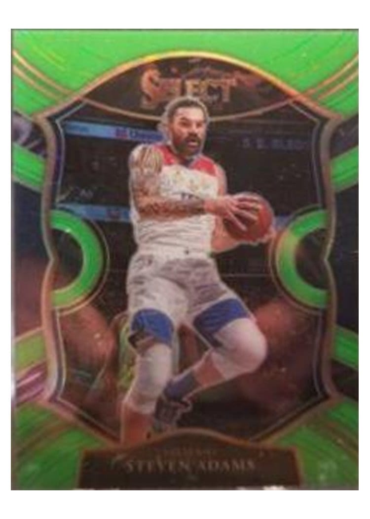 2020-21 Panini Select Base Set Steven Adams Neon Green Prizm #19 card