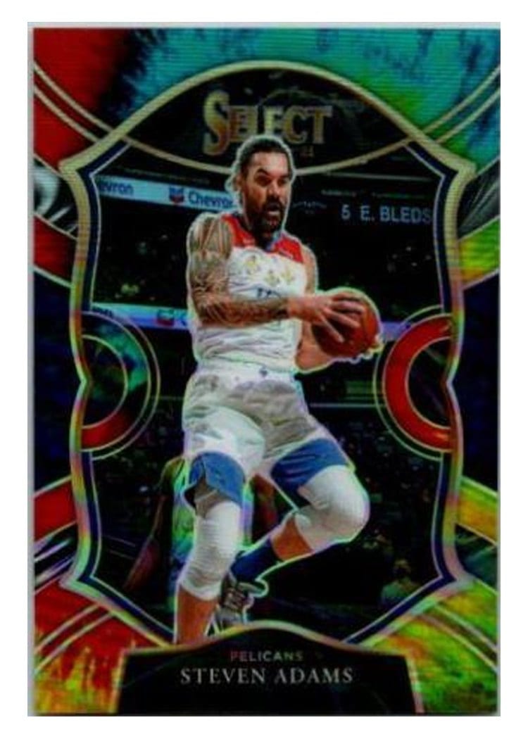 2020-21 Panini Select Base Set Steven Adams Tie Dye Prizm #19 card