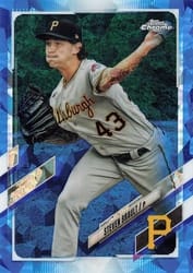2021 Topps Chrome Update Sapphire Edition Base Set Steven Brault #US99 card