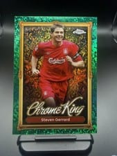 2025 Topps Premier League Chrome King Steven Gerrard #CK-12 card