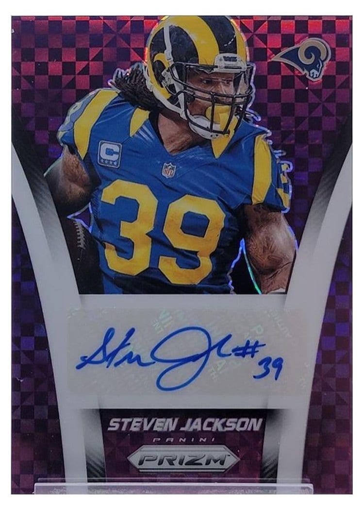 2024 Panini Prizm Flashback Autographs Steven Jackson #FBA-SJN card