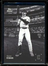 2025 Topps Black & White Base Set Steven Kwan #95 card
