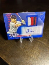 2025 Topps Update All-Star Stitches Autographs Steven Kwan #AST-SK card