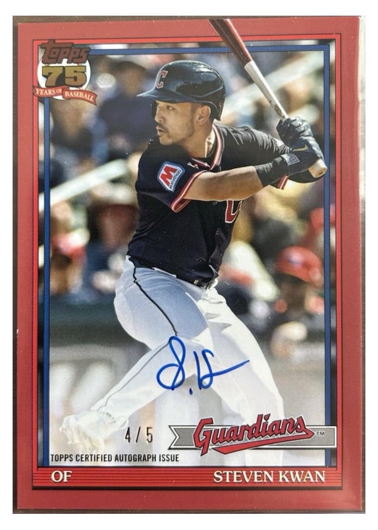2026 Topps 1991 Topps Autographs Steven Kwan #91A-KWA card