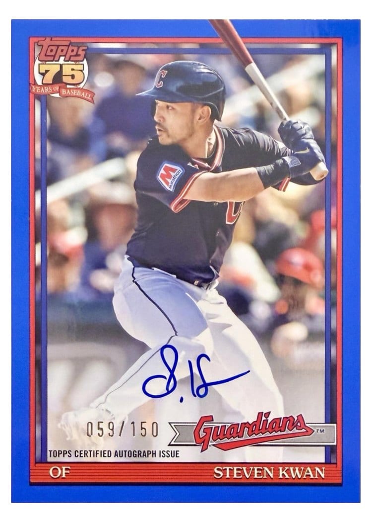 2026 Topps 1991 Topps Autographs Steven Kwan #91A-KWA card