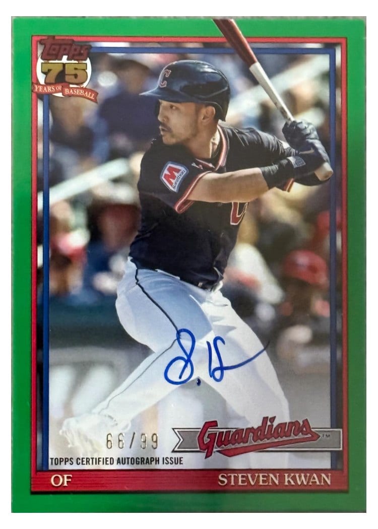 2026 Topps 1991 Topps Autographs Steven Kwan #91A-KWA card