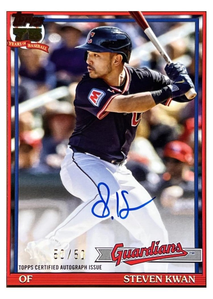 2026 Topps 1991 Topps Autographs Steven Kwan #91A-KWA card