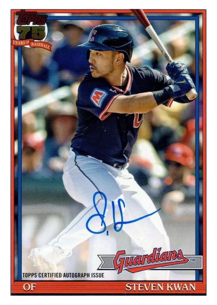 2026 Topps 1991 Topps Autographs Steven Kwan #91A-KWA card