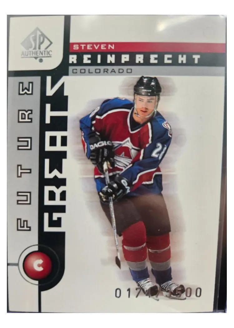 2001 SP Authentic Steven Reinprecht #122 card
