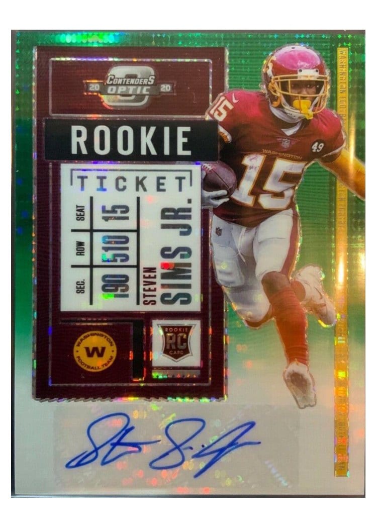 2020 Panini Contenders Optic Base Set Steven Sims Jr #204 card