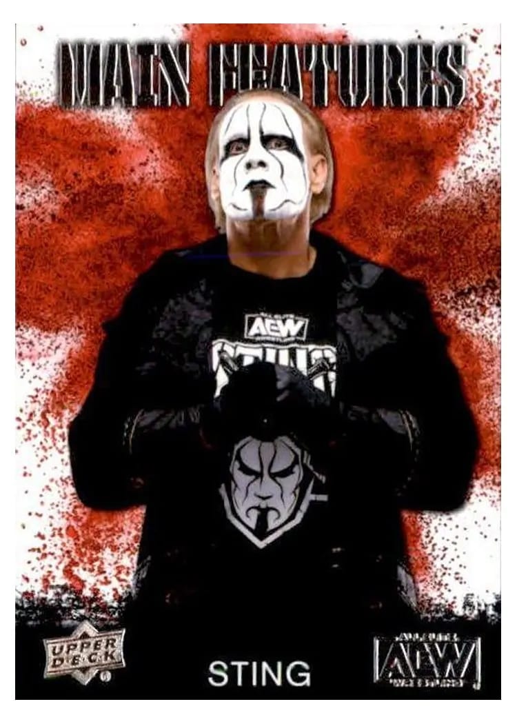 2021 Upper Deck AEW Main Features Sting #MF-23 card