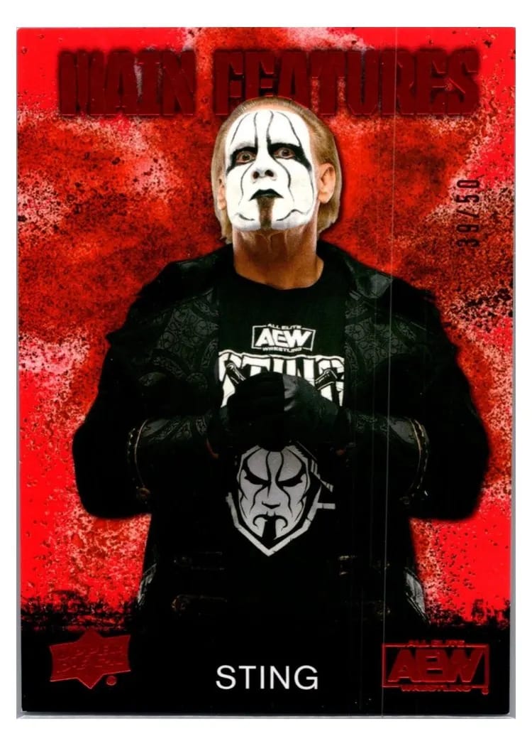 2021 Upper Deck AEW Main Features Sting #MF-23 card