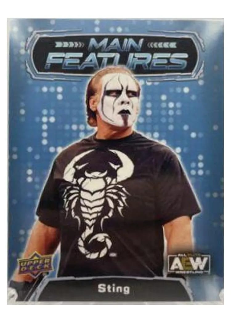 2022 Upper Deck AEW Main Features Sting #MF-11 card