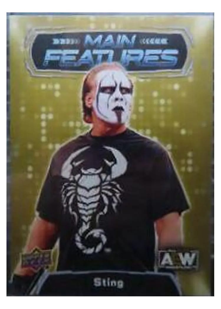 2022 Upper Deck AEW Main Features Sting #MF-11 card