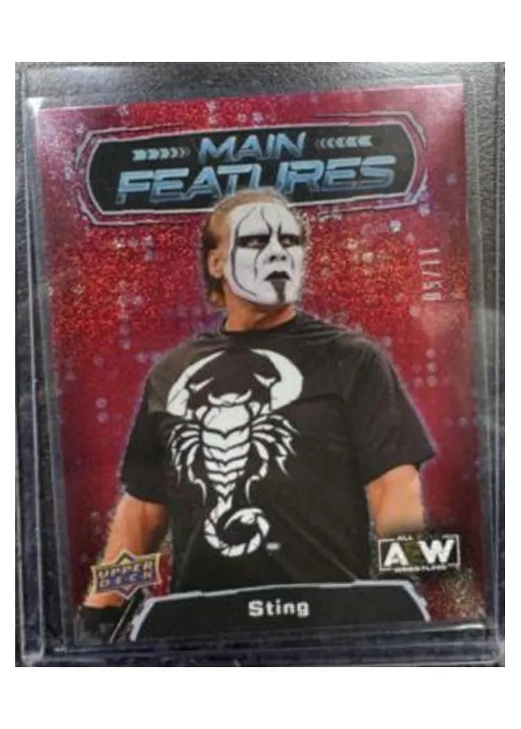 2022 Upper Deck AEW Main Features Sting #MF-11 card