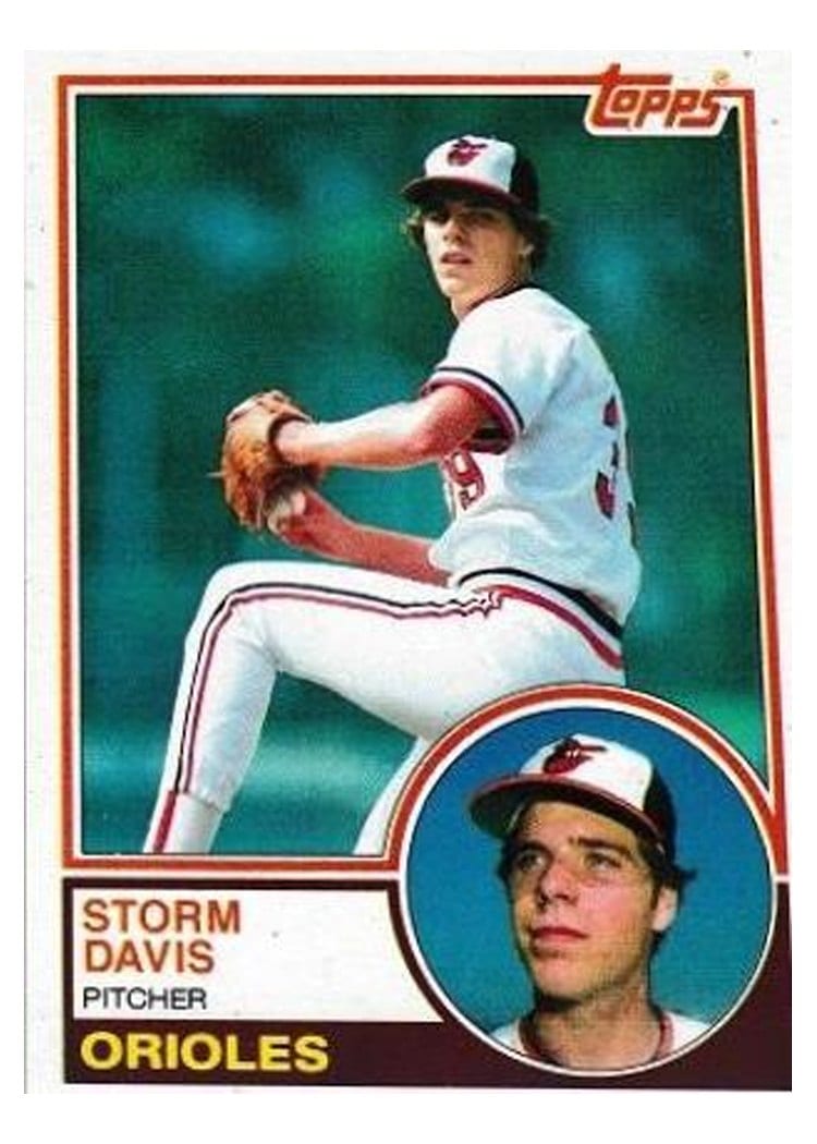1983 Topps Storm Davis #268 card