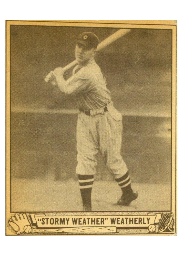 1940 Play Ball Stormy Weatherly #49 card