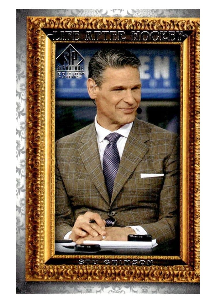 2020-21 SP Signature Edition Legends Life After Hockey Stu Grimson #LA-15 card