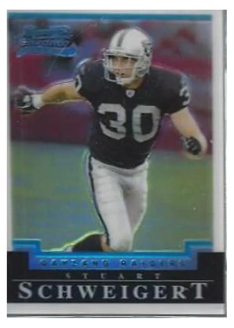 2004 Bowman Chrome Stuart Schweigert #127 card