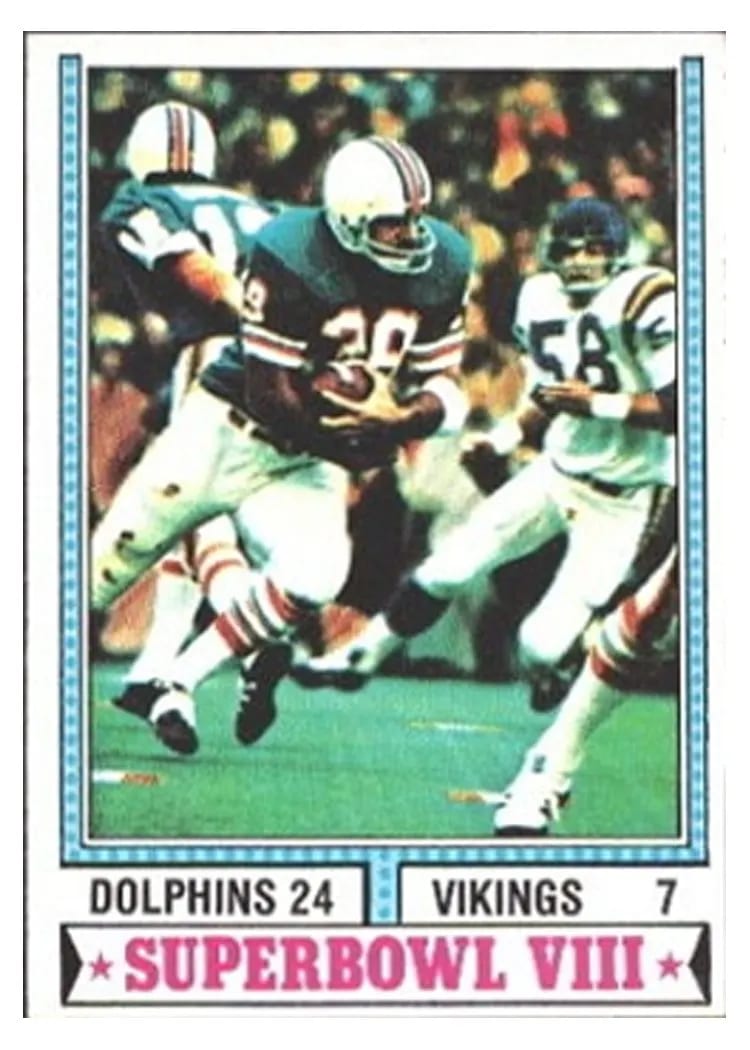 1974 Topps Super Bowl VIII #463 card