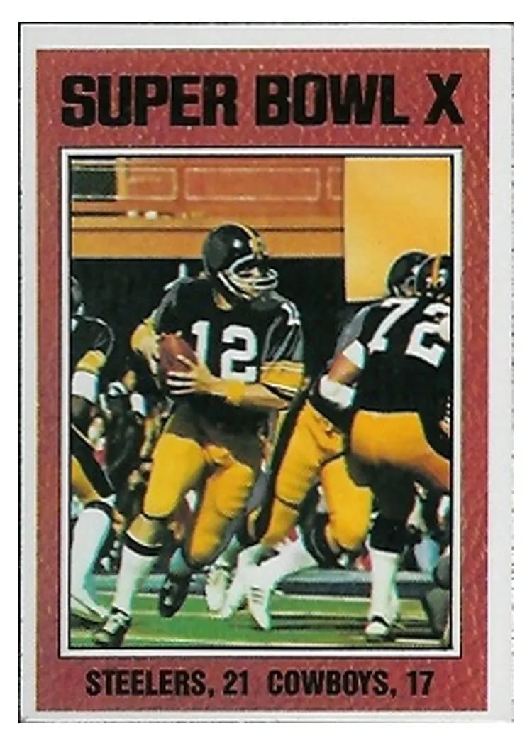 1976 Topps Super Bowl X #333 card