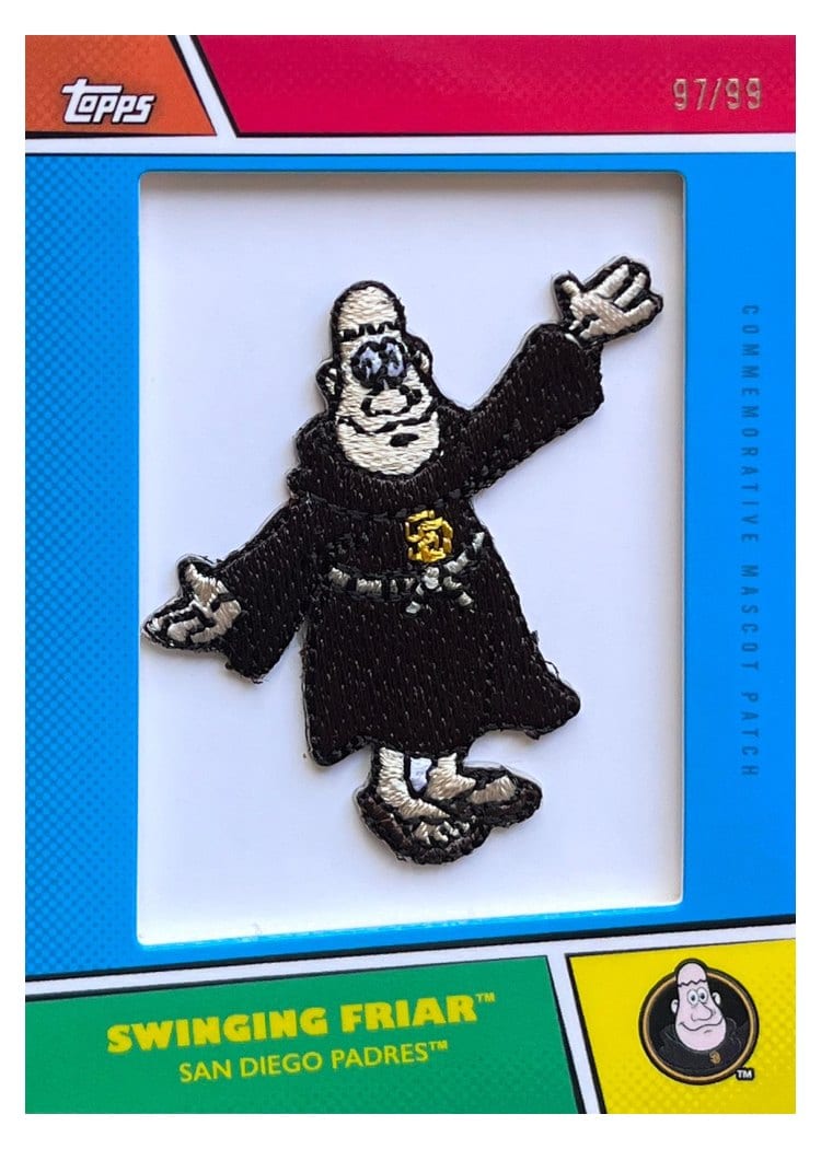 2021 Topps Opening Day Mascot Patches Swinging Friar #MPR-SF card