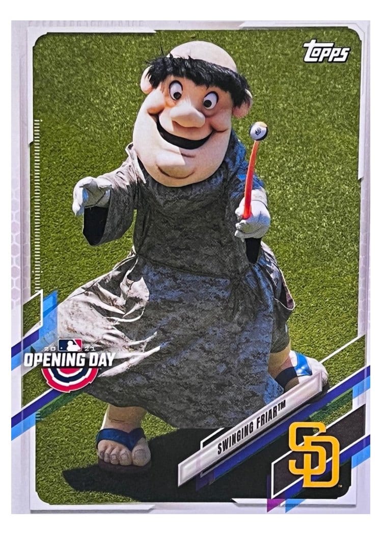 2021 Topps Opening Day Mascots Swinging Friar #M-18 card