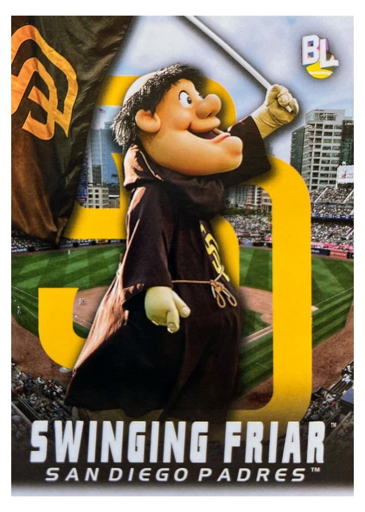 2023 Topps Big League Mascots Swinging Friar #M-24 card