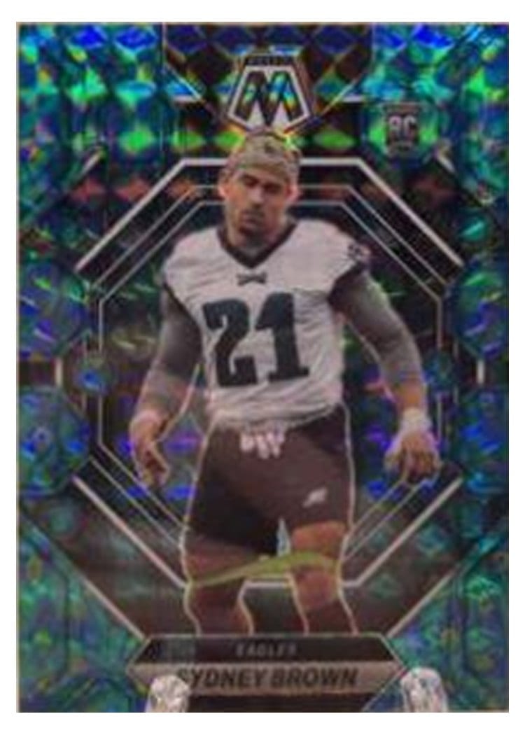 2023 Panini Mosaic Base Set Sydney Brown Choice Peacock #363 card