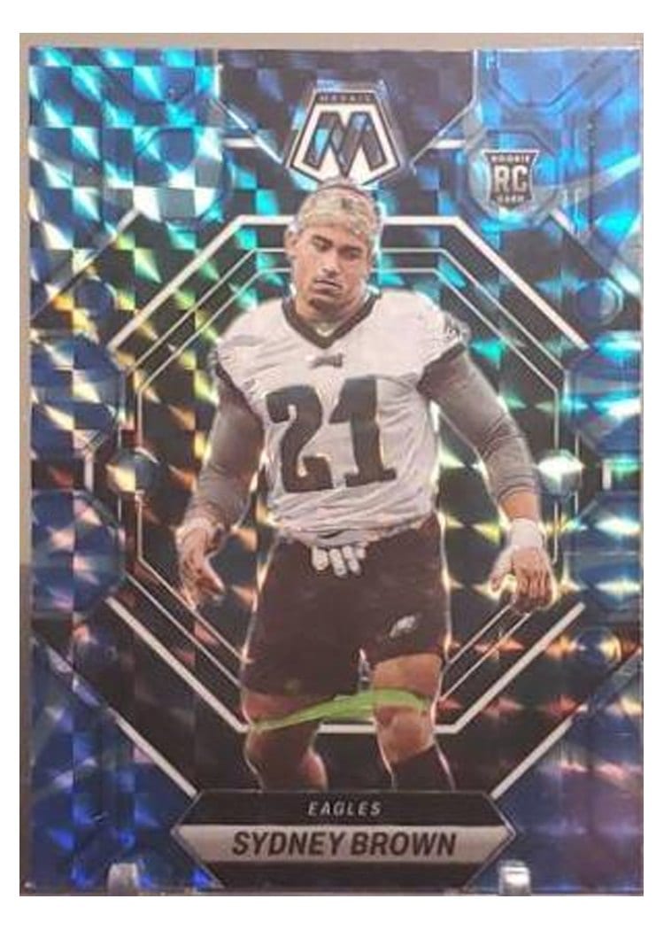 2023 Panini Mosaic Base Set Sydney Brown Reactive Blue #363 card