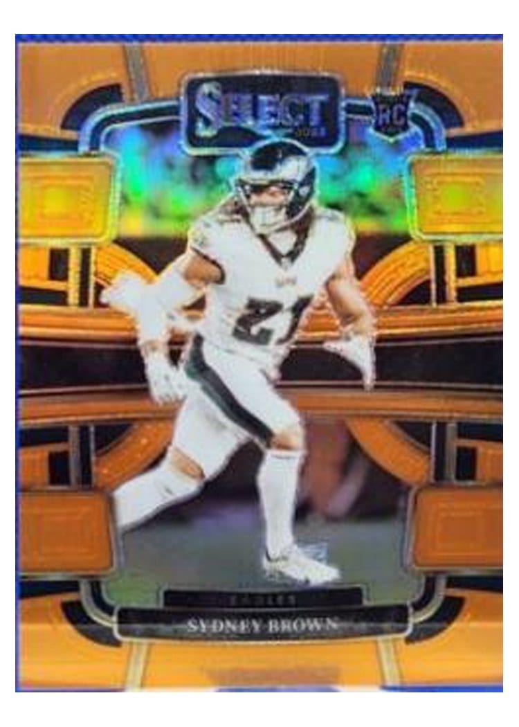 2023 Panini Select Base Set Sydney Brown Orange Prizm #80 card