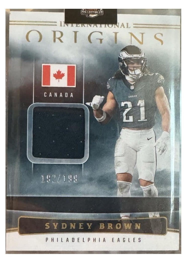 2025 Panini Origins International Origins Relics Sydney Brown #7 card