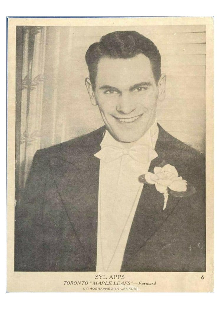 1939 O-Pee-Chee V301-1 Syl Apps #6 card