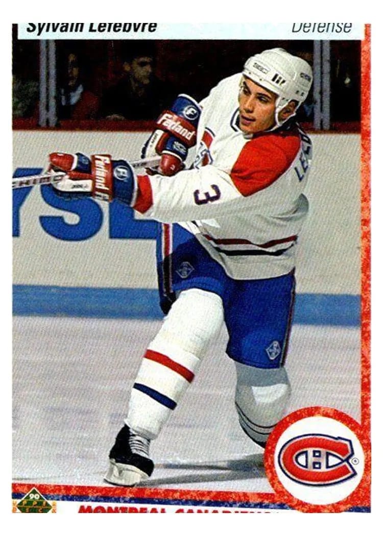 1990 Upper Deck Sylvain Lefebvre #421 card