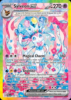 2025 Prismatic Evolutions Sylveon ex #156 card