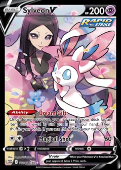2022 Brilliant Stars Trainer Gallery Sylveon V #TG14 card