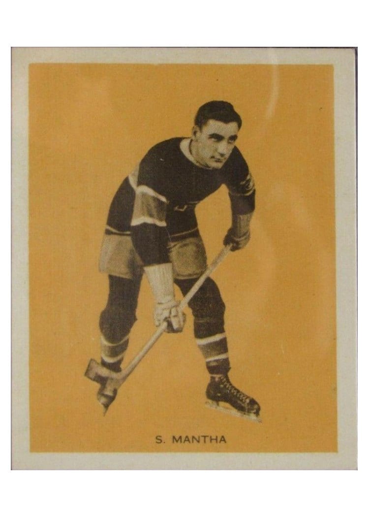 1933 Hamilton Gum Sylvio Mantha #18 card