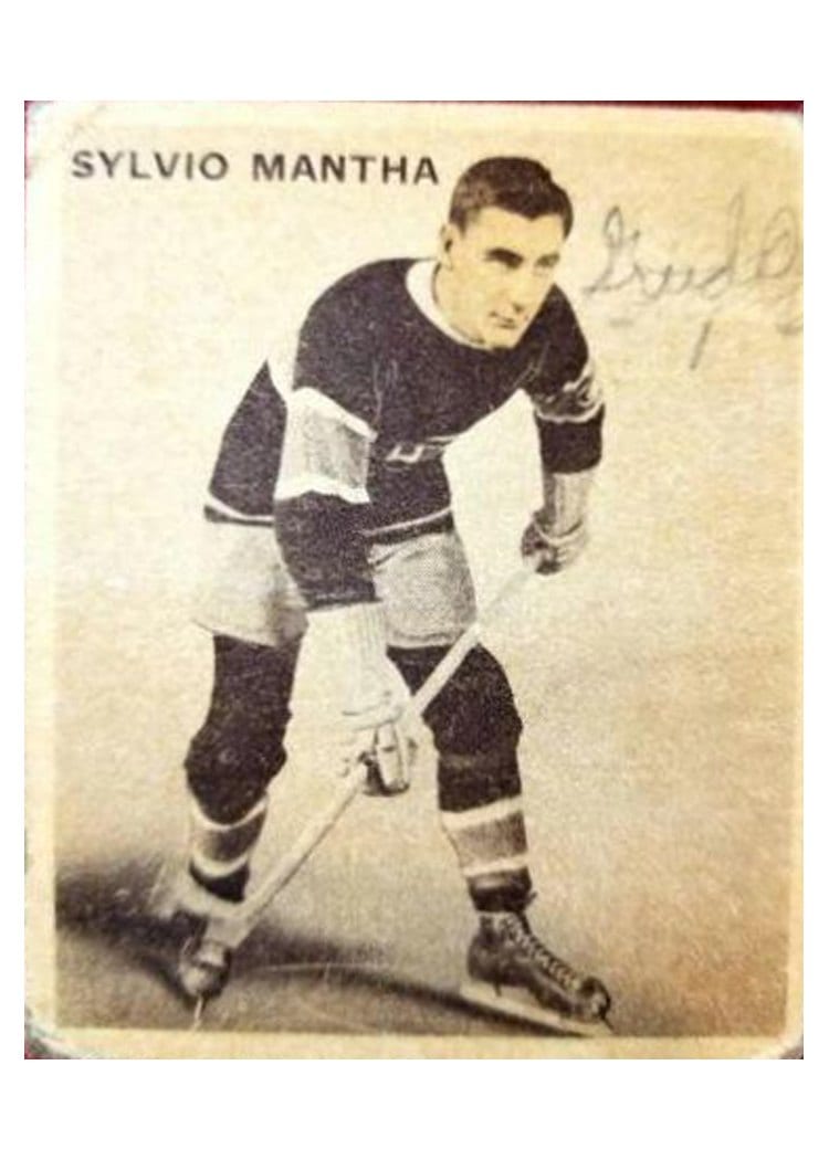 1933 World Wide Gum Ice Kings Sylvio Mantha #42 card